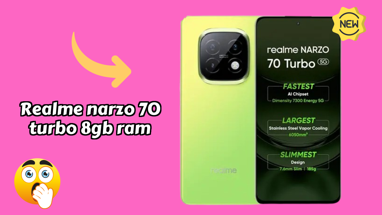 Realme Narzo 70 Turbo 8GB RAM Test: 8 GB RAM Handles Gaming Well?